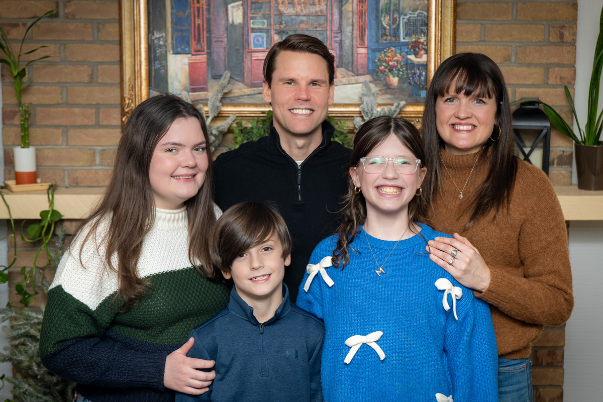 Dan Norton with his family